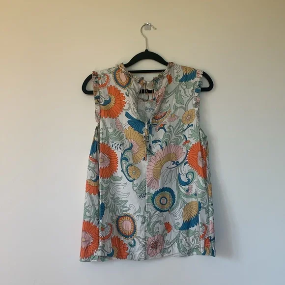 Silk Tie Back Blouse - Picture 2 of 5